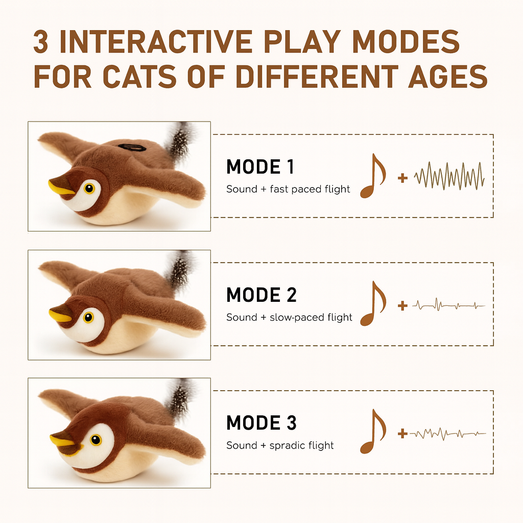 Flying Bird Cat Toy